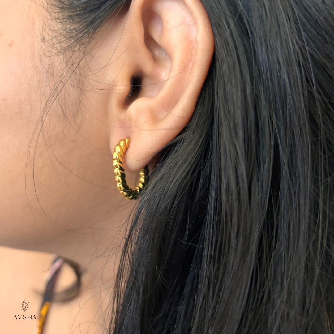 Golden Half Hoops
